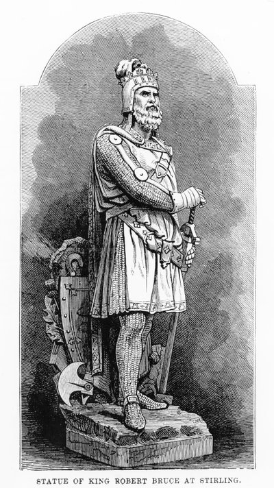 Statue of King Robert the Bruce at Stirling by English School